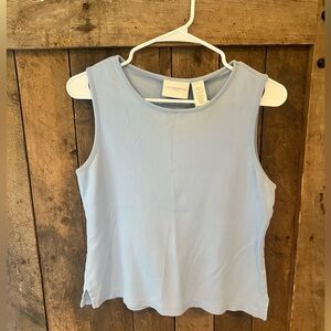 Liz Claiborne Blue Fitted Tank Top